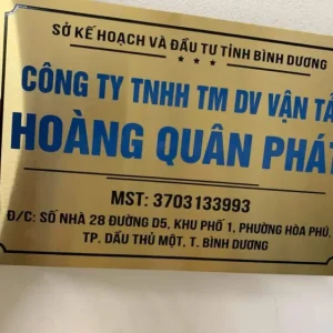 biển inox công ty đẹp